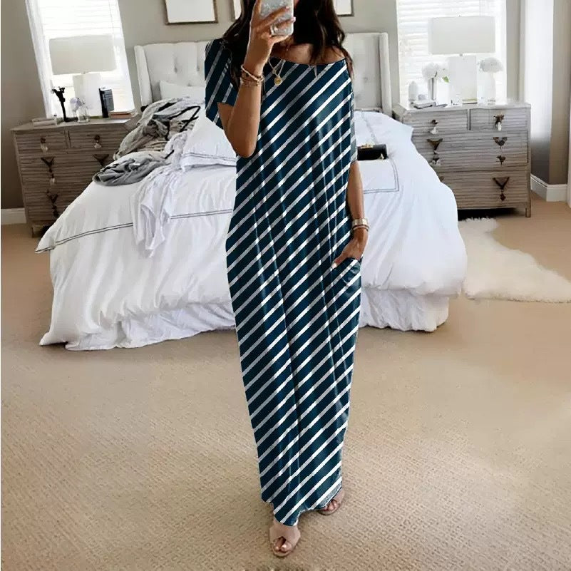 Off-Shoulder Maxi Dress