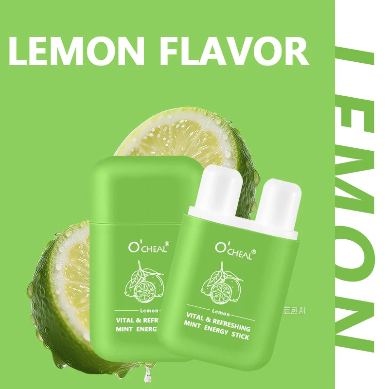 Energy Stick Double Hole Energizing Energy Bar Fresh Mint Scent Refreshing Fatigue Relief Inhaler Energy Vapors Stick