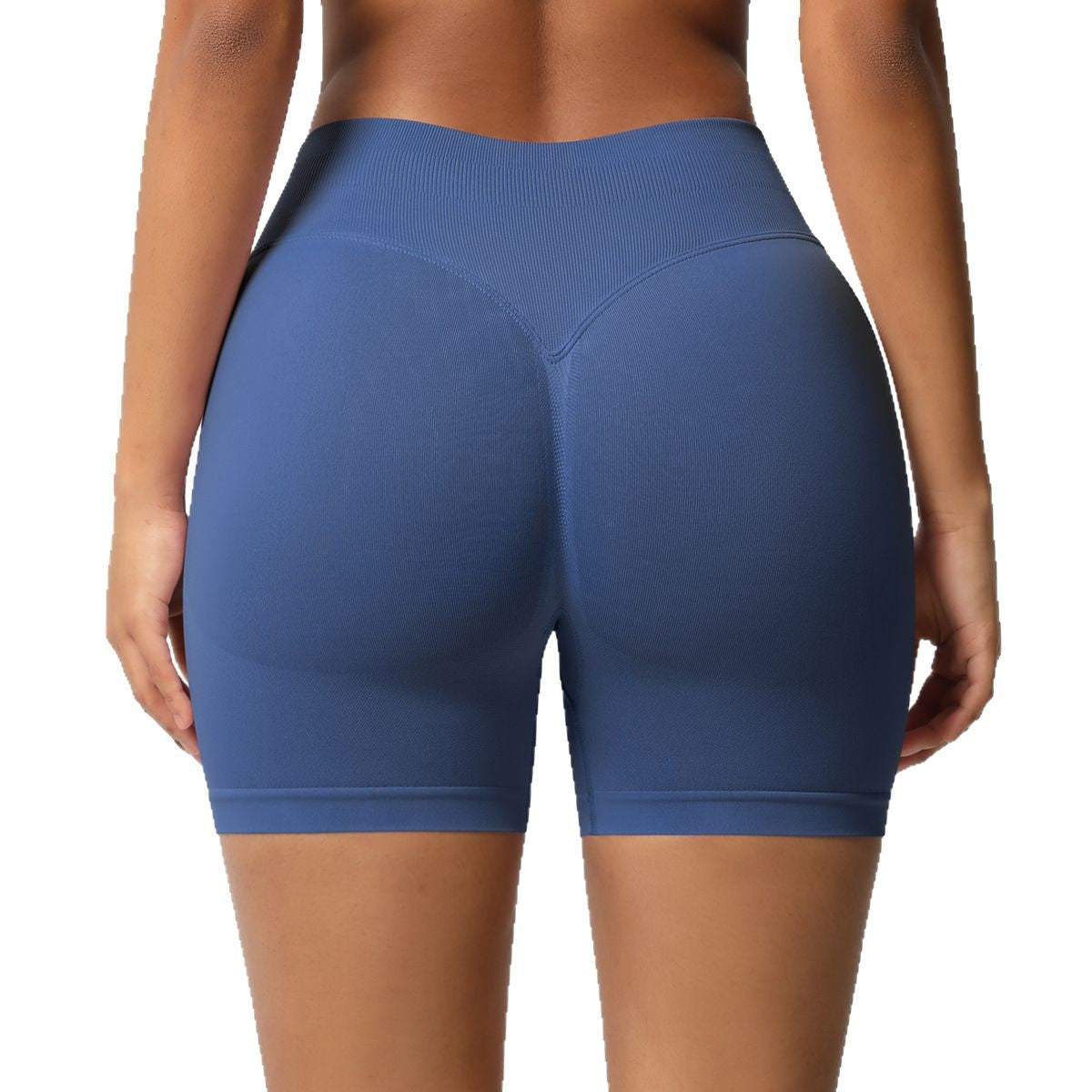 Seamless High-Waist Fitness Shorts