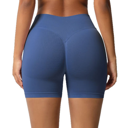 Seamless High-Waist Fitness Shorts