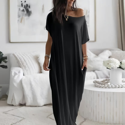 Off-Shoulder Maxi Dress