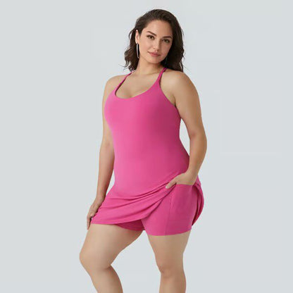 Sports Dress with Built-In Shorts
