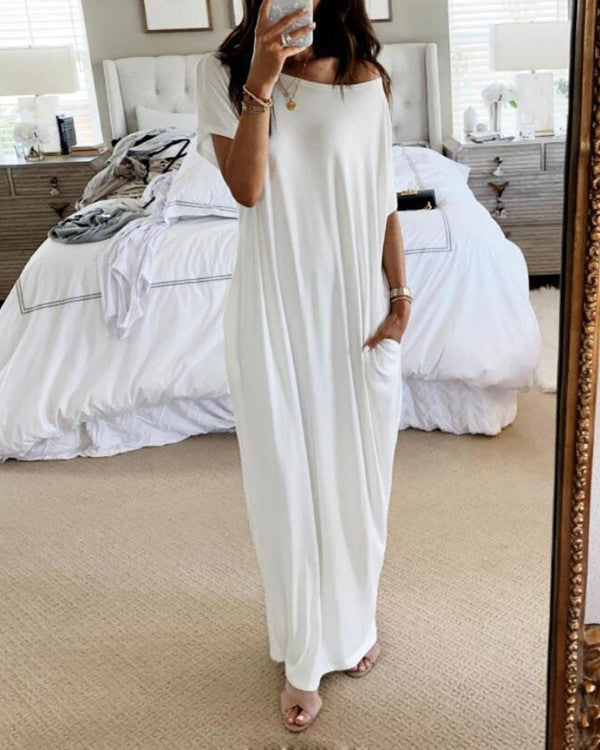 Off-Shoulder Maxi Dress