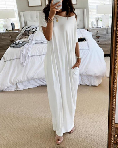 Off-Shoulder Maxi Dress