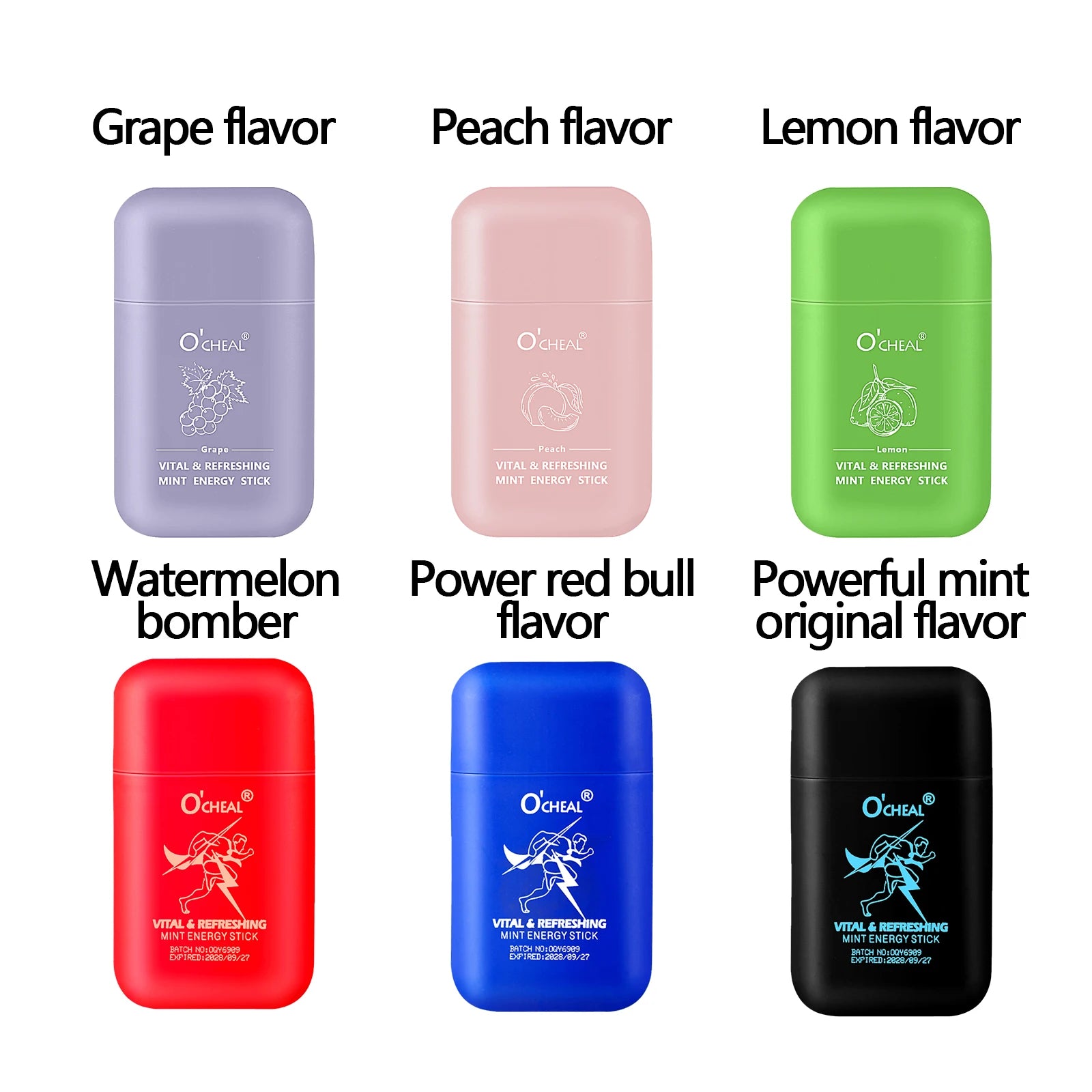 Energy Stick Double Hole Energizing Energy Bar Fresh Mint Scent Refreshing Fatigue Relief Inhaler Energy Vapors Stick