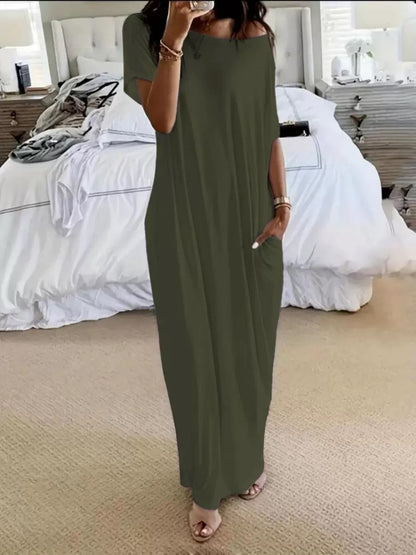 Off-Shoulder Maxi Dress
