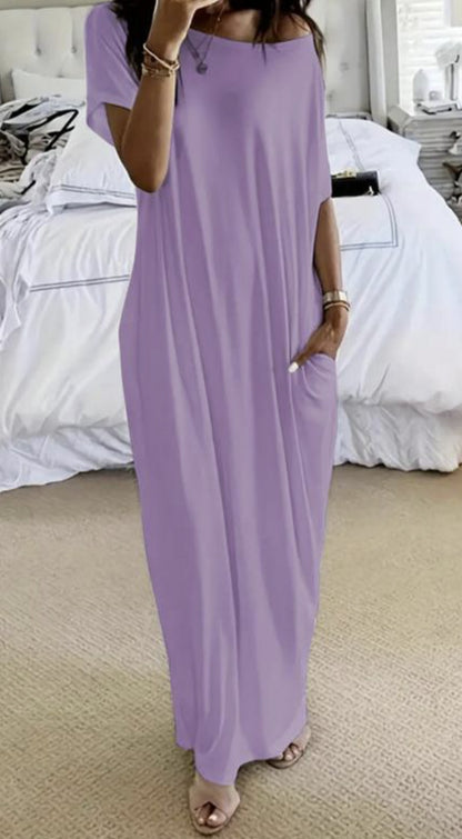 Off-Shoulder Maxi Dress