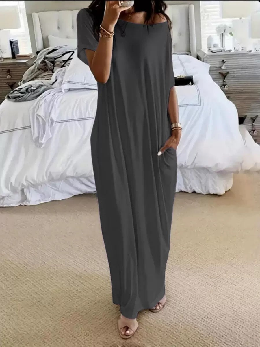 Off-Shoulder Maxi Dress