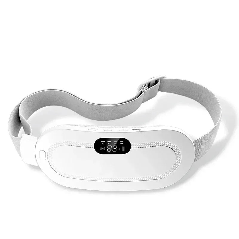 Electric Menstrual Heating Belt for Women Adjustable Waist Heating Pad Vibrator Menstrual Spasm Massager for Comfort Relief