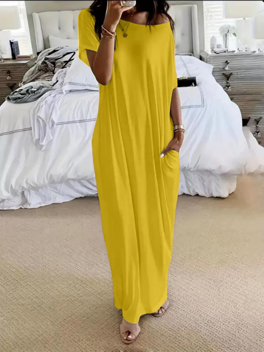 Off-Shoulder Maxi Dress