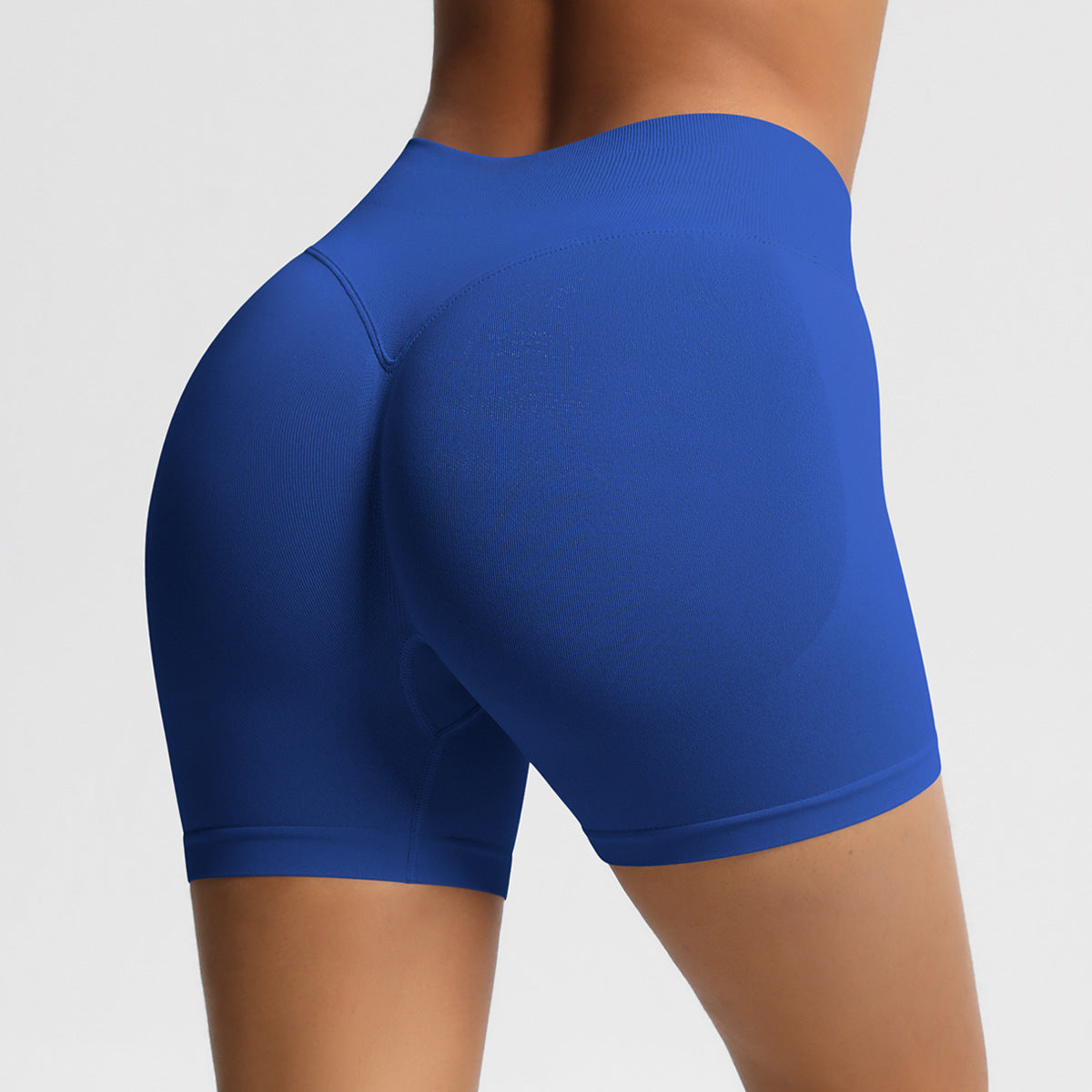 Seamless High-Waist Fitness Shorts