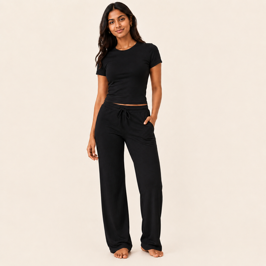 Knit Tee & Pants Set