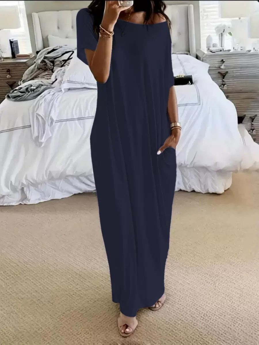 Off-Shoulder Maxi Dress