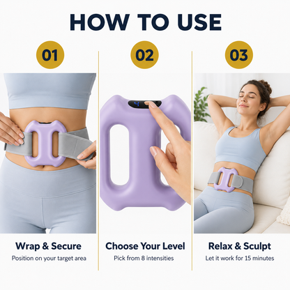 DualRing Slimming Belt — USB rechargeable wireless design